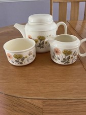 Vintage J&G Meakin Hedgerow Teapot, Sugar Bowl and Milk Jug