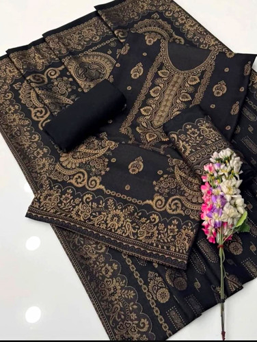 Pashmina jacquard 3pc suit - pashmina,