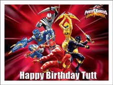 Power Rangers Edible Cake Toppers Icing Cake Superhero Decorations (3 Sizes)
