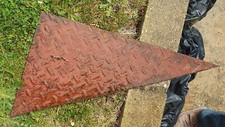 Steel Checker Plate Triangle 350mm x 665mm COLLECT LONDON NW9