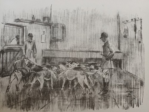 Lionel edwards vintage sketch - lionel,