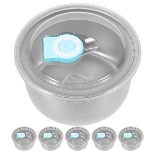 6pcs reusable stainless - reusable, steel