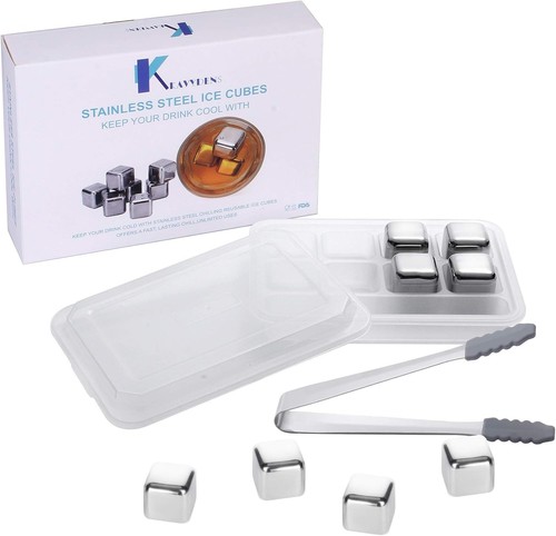 Stainless steel ice cube - steel,