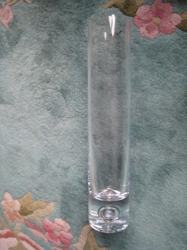 Clear glass vase - clear,