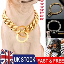 Large Dog Chain Collar Heavy Duty Cuban Necklace For Heavy French Rottweiler UK.