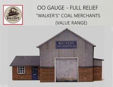 OO Gauge 1/76 Model Building “Walkers Coal” Full Relief Model Railway Diorama