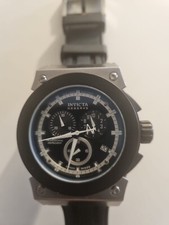 “Original” Invicta Reserve Akula Black Dial Swiss Made Mens Watch on Rubber 
