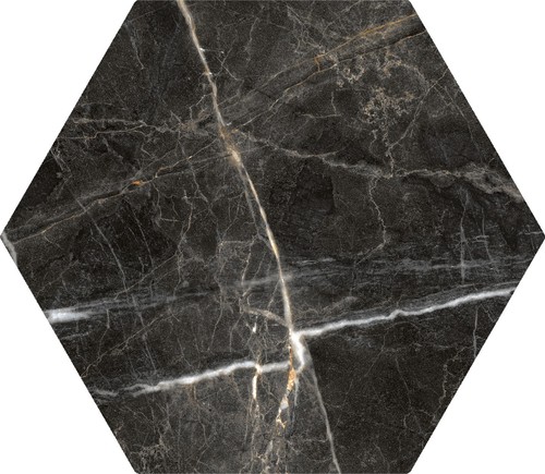 Gately hexagon black - hexagon,