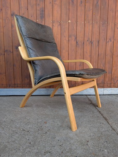 Vintage leather armchair - vintage,