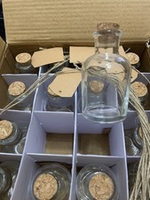 volila Small Glass Bottles 50ml Mini Glass Bottles with 15pcs.. includes corks