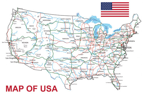Map usa united - usa,