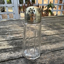 VINTAGE GLASS AND EPNS SUGAR