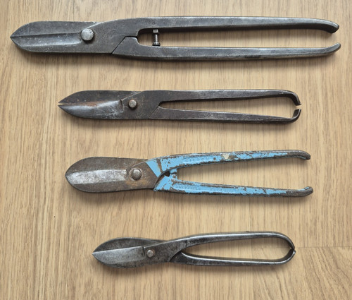 Vintage tin snips - vintage, x4