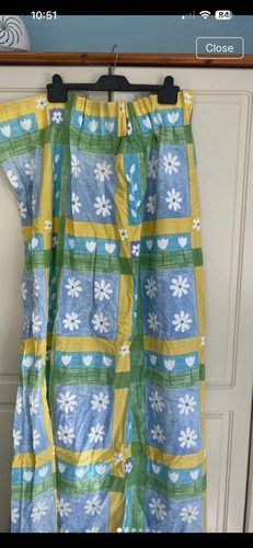 Pair blue and yellow - of,
