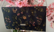 M&S Navy Blue Clutch Floral
