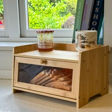 Bread Bin with Shelf Flip