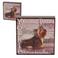 ARORA - MY PEDIGREE PALS WALL ART - YORKIE  - NEW IN BOX