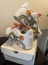 Men’s Size UK 8.5 Custom Painted Dragon Ball Z Air Force 1 With Dragon