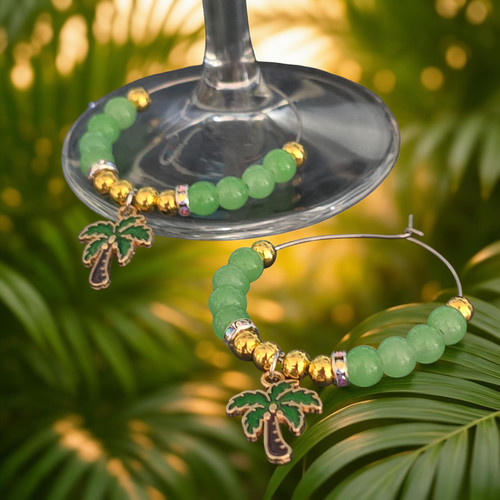 Palm tree cocktail glass - tree,