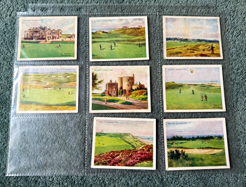 Wills cigarette cards golfing - wills,