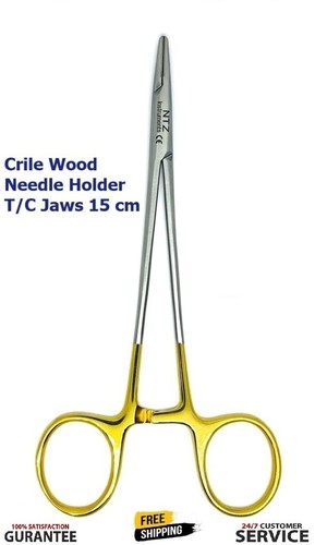 Crile wood needle holder 15 - holder,