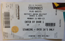 STEREOPHONICS original USED  concert tour ticket Belfast 2013 live rock 