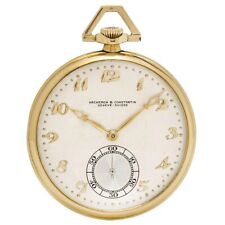 Vacheron Constantin 18k Gold Keyless Lever Dress Pocket Watch C1931