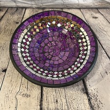 28cm purple round mosaic - 28cm,