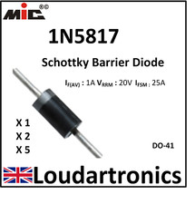 Schottky Diode 1N5817. DO-41 -