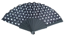 Black Polka Dots Fabric &