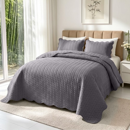 Premium quilted bedspread set - quilted,