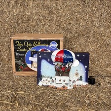 Merry Christmas Fibre Optic Balloon Santa Scene Fully Working 