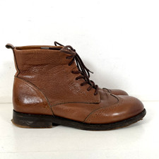 Boden Tan Brown Leather Lace
