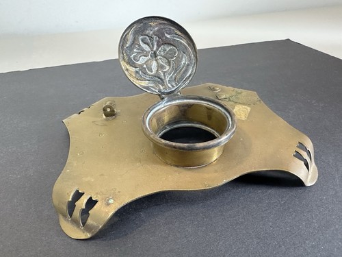 Antique brass art - art, desk
