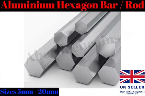 8mm 20mm aluminium - 8mm, hexagon