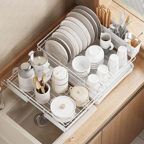 Expandable dish drainer - drainer, rack