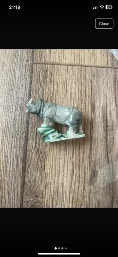 Vintage wade porcelain rhino - vintage,