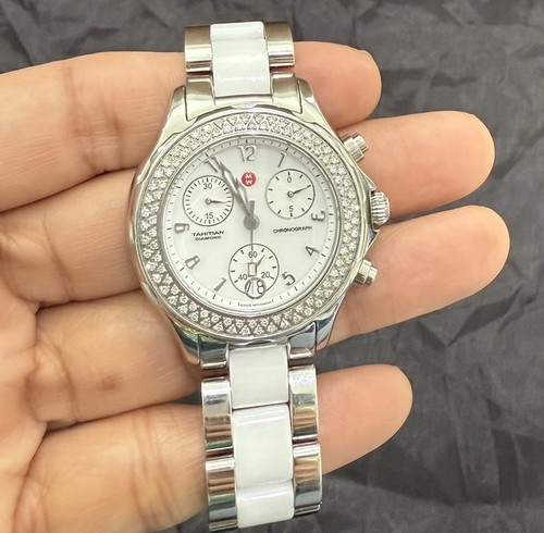 Michele tahitian white ceramic - white,
