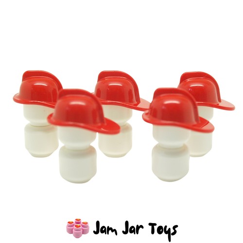 Lego fireman hat red - red, x5