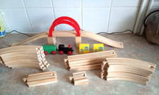 wooden train set used Good condition 31 Pieces in all