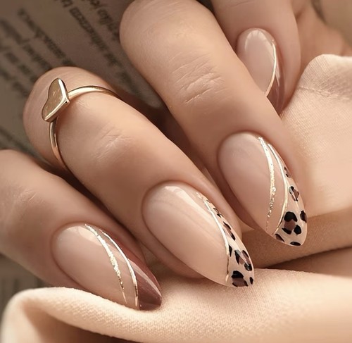 24pcs almond nails simple and - 24pcs, nails,