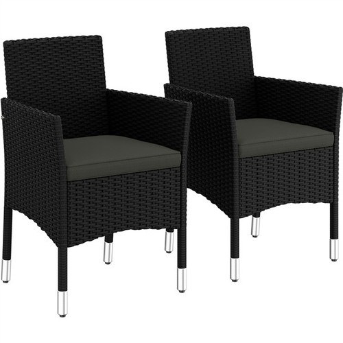 2pcs patio rattan chairs - patio, pe