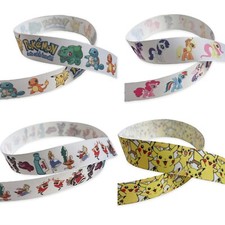 1m Cartoon Pokemon Disney 1in 25mm craft ribbon card making headband bows cakes