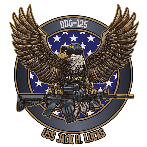 Uss jack lucas decal - jack,