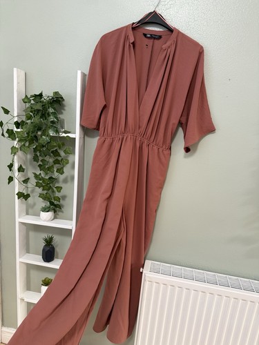 Dusty pink wide legged zara - pink,