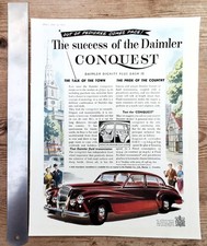 DAIMLER REGENCY -  1953  -  MEGA RARE COLOUR VINTAGE ADVERT  -  ORIGINAL