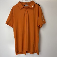 J Lindeberg Men’s Orange Golf Polo Top Size XXL