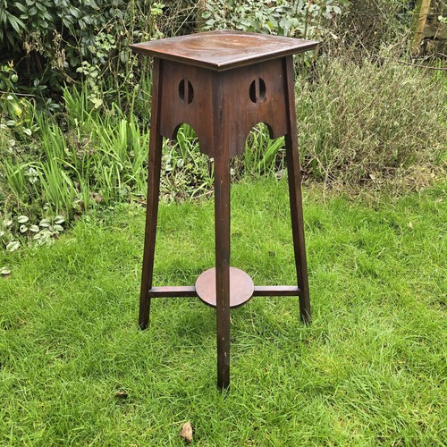Antique mahogany torchiere - mahogany,