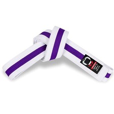 White belt with purple - purple, stripe