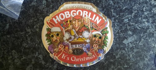 Hobgoblin beer tap sign - hobgoblin,